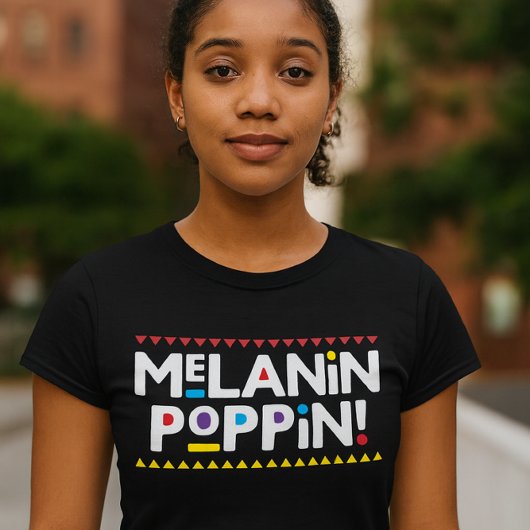 Melanin knallt Tri-Blend shirt