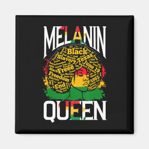 Melanin Königin Frau  Magnet