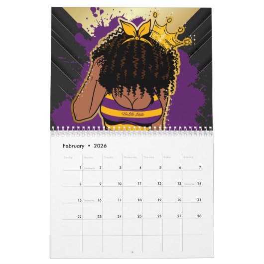 Melanin-Liebe Kalender (Feb 2026)