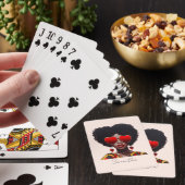 Melanin Magic: Black Queen Rocking Heart Shades Spielkarten (In Situ)