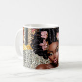 Melanin Magic Tea Tasse - Ein Tribut an die Verzau (Vorderseite Links)