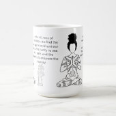 Melanin Meditation Motivierend Zitat Kaffee Tasse (Mittel)
