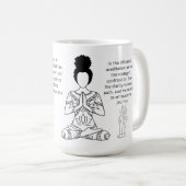 Melanin Meditation Motivierend Zitat Kaffee Tasse (VorderseiteRechts)