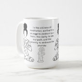 Melanin Meditation Motivierend Zitat Kaffee Tasse (Vorderseite Links)