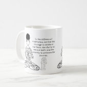 Melanin Meditation Motivierend Zitat Kaffee Tasse (Vorderseite Links)