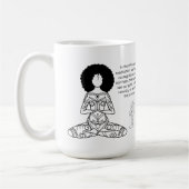 Melanin Meditation Motivierend Zitat Kaffee Tasse (Links)