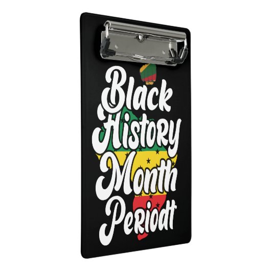 Melanin Men Girls & Boys Mini Klemmbrett (Schrägansicht)