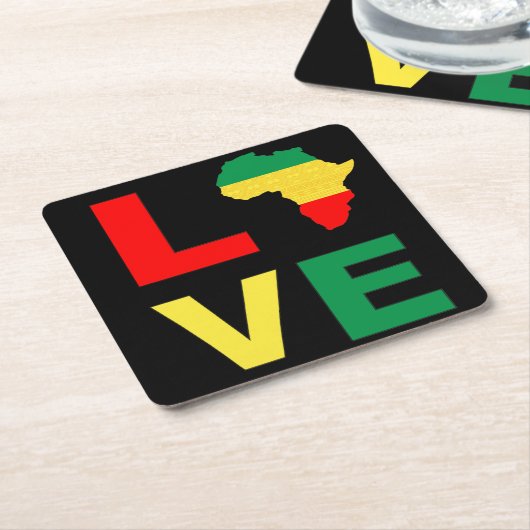 Melanin Men Girls & Boys Rechteckiger Pappuntersetzer (angewinkelt)