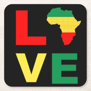 Melanin Men Girls & Boys Rechteckiger Pappuntersetzer