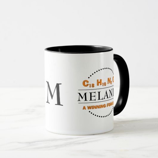 MELANIN Monogramm Tasse (VorderseiteRechts)