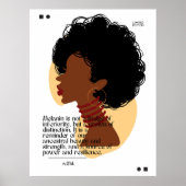 Melanin Motivation Poster (Vorne)