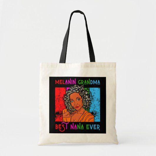 Melanin Oma Best Nana Ever Mother Day Tragetasche (Vorne)