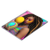 Melanin Oster Rainbow Spring Sista Girl Notizblock (Linke Seite)