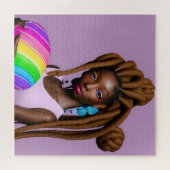 Melanin Oster Rainbow Spring Sista Girl Puzzle (Horizontal)