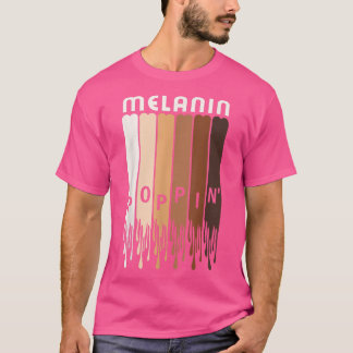 Melanin Poppin African Black History Month Prix A T-Shirt