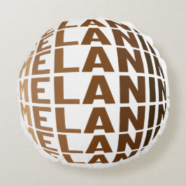 Melanin Poppin Black History Month Bruh Sista Rundes Kissen