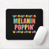 Melanin Poppin Hip Hop Dance Black Pride Mousepad (Mit Mouse)