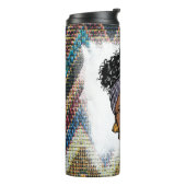 Melanin-Poppin-Liebe Thermosbecher (Nach links gedreht)