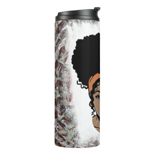 Melanin-Poppin-Liebe Thermosbecher (Nach links gedreht)