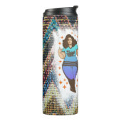 Melanin-Poppin-Liebe Thermosbecher (Nach links gedreht)