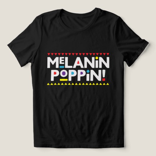 Melanin Poppin Tri-Blend Shirt (Design Vorderseite)