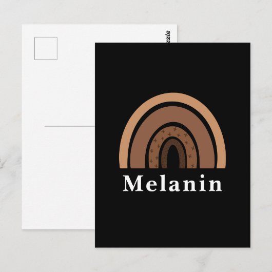 Melanin Postkarte (Vorne/Hinten)