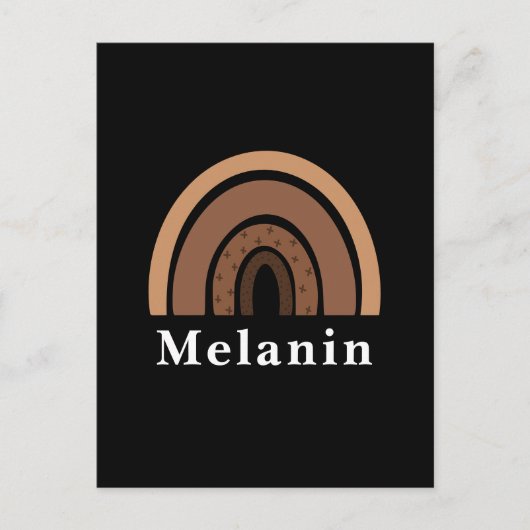 Melanin Postkarte (Vorderseite)