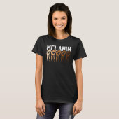 Melanin Power Fist Black History Cool African Amer T-Shirt (Vorne ganz)