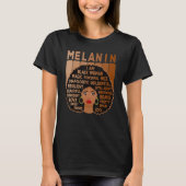Melanin Pride Black Woman Afro American Black Girl T-Shirt (Vorderseite)