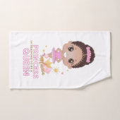 Melanin Princess trainiert, Königin der Ballerina  Handtuch (Handtuch)