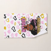 Melanin Princess trainiert, Queen Lilibet Geschenk Handtuch (Handtuch)