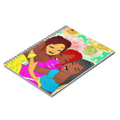 Melanin-Prinzessin Notebook Notizblock (Linke Seite)
