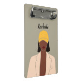 Melanin Queen African American   Mini Klemmbrett (Schrägansicht)