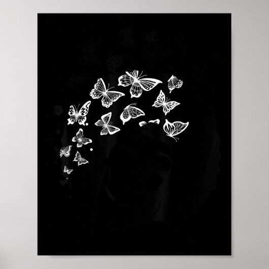 Melanin Queen African American Strong Black Natura Poster (Vorne)