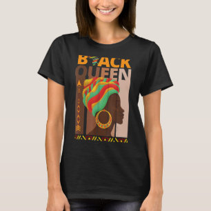 Melanin Queen African American Strong Black Natura T-Shirt