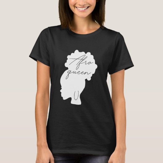 Melanin Queen Afro Queen T-Shirt (Vorderseite)