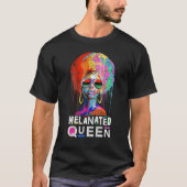 Melanin Queen T-Shirt African American Strong Blac (Vorderseite)