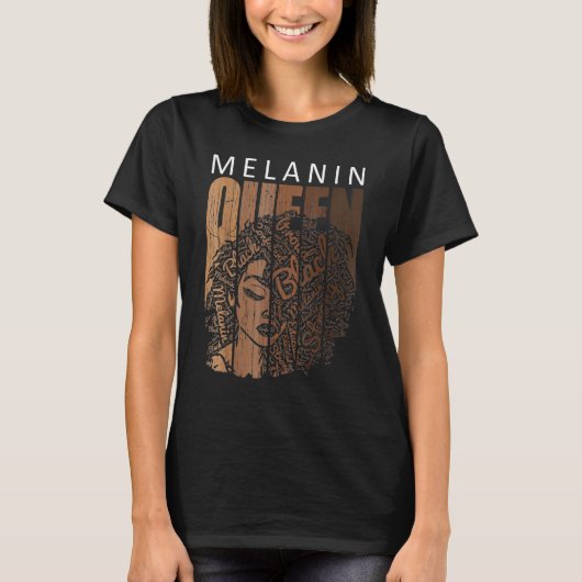 Melanin Queen Tee African American Strong Black Na (Vorderseite)