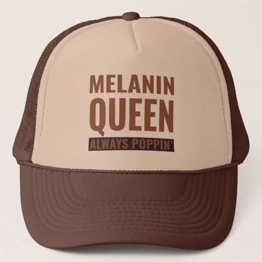 Melanin Queen Truckerkappe (Vorderseite)