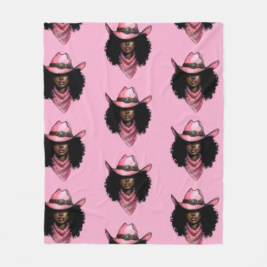 Melanin Rodeo Queen Fleecedecke (Vorderseite)