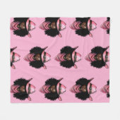 Melanin Rodeo Queen Fleecedecke (Vorderseite (Horizontal))