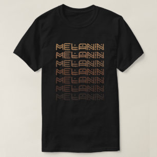 Melanin-Schatten afrikanischer Schrift T-Shirt