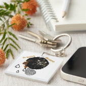 Melanin Schlüsselanhänger (Vorderseite rechts)