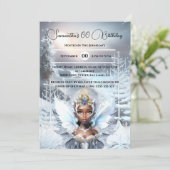 Melanin Schneekönig Winterwaldzellenmond Einladung (Stehend Vorderseite)