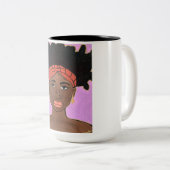 Melanin-Schönheitsbecher Zweifarbige Tasse (VorderseiteRechts)