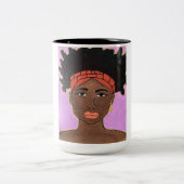 Melanin-Schönheitsbecher Zweifarbige Tasse (Mittel)
