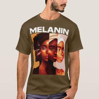 Melanin Shades Afrozentric Black Pride T-Shirt