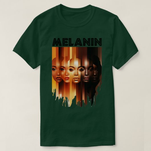 Melanin Shades Beauty for Women T-Shirt (Design vorne)