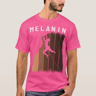 Melanin Shades Black Pride Men Mountain Climb T-Shirt