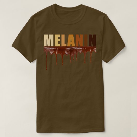Melanin Shades Chocolate Black Pride Geschenk T-Shirt (Design vorne)